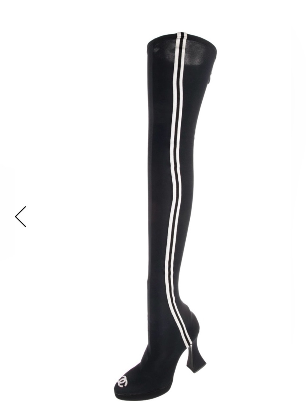 Chanel OTK Sock Boots Sz. 40